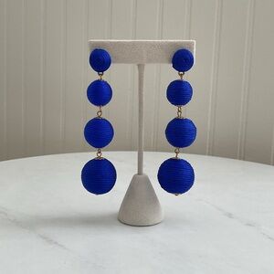 Bon Bon Classic Four Drop Earrings Cobalt